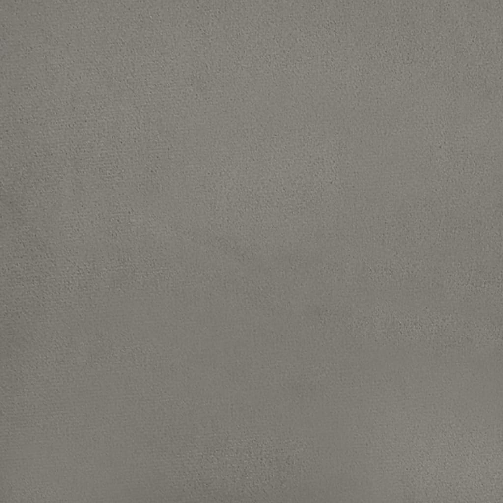 vidaXL Πλαίσιο Κρεβατιού Ανοιχτό Γκρι 120 x 200 εκ. Βελούδινο