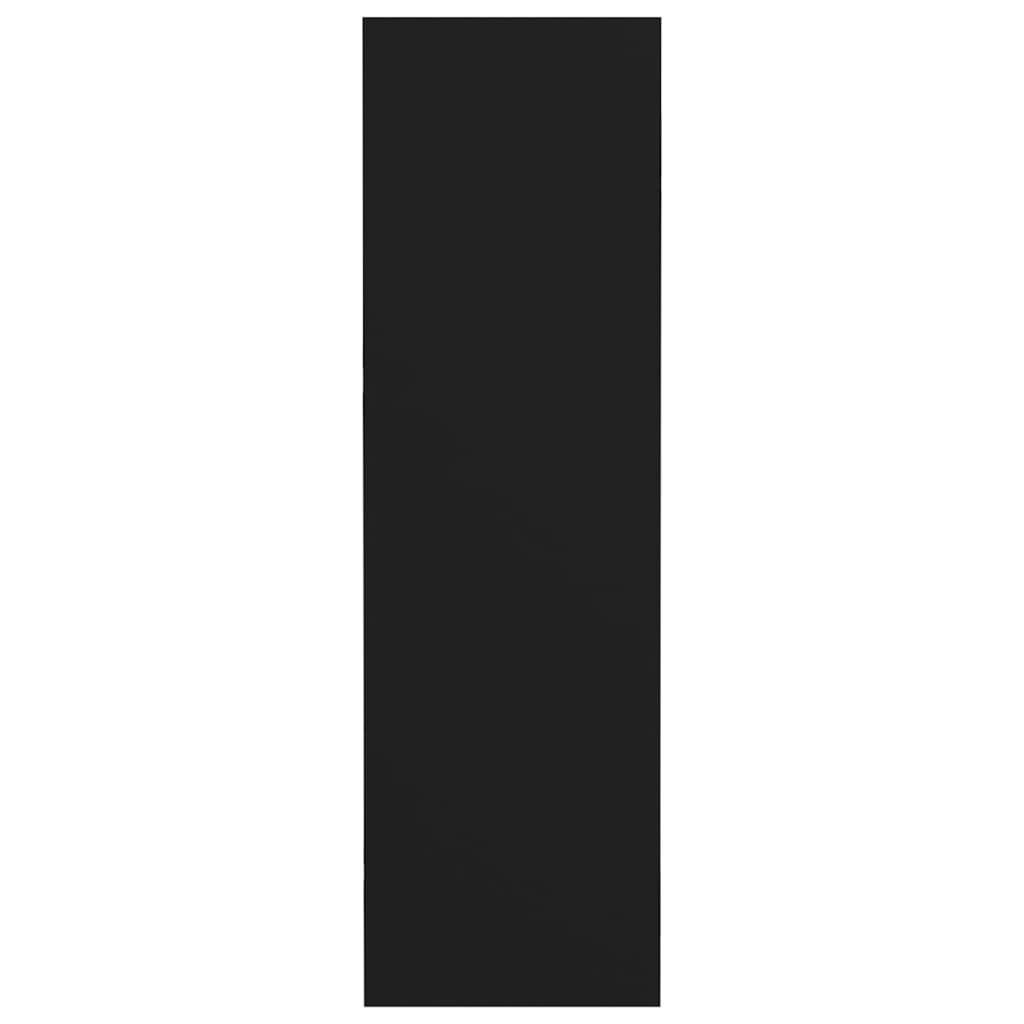 vidaXL Παπουτσοθήκες Τοίχου 4 τεμ. Μαύρο 60x18x60 εκ. από Μοριοσανίδα