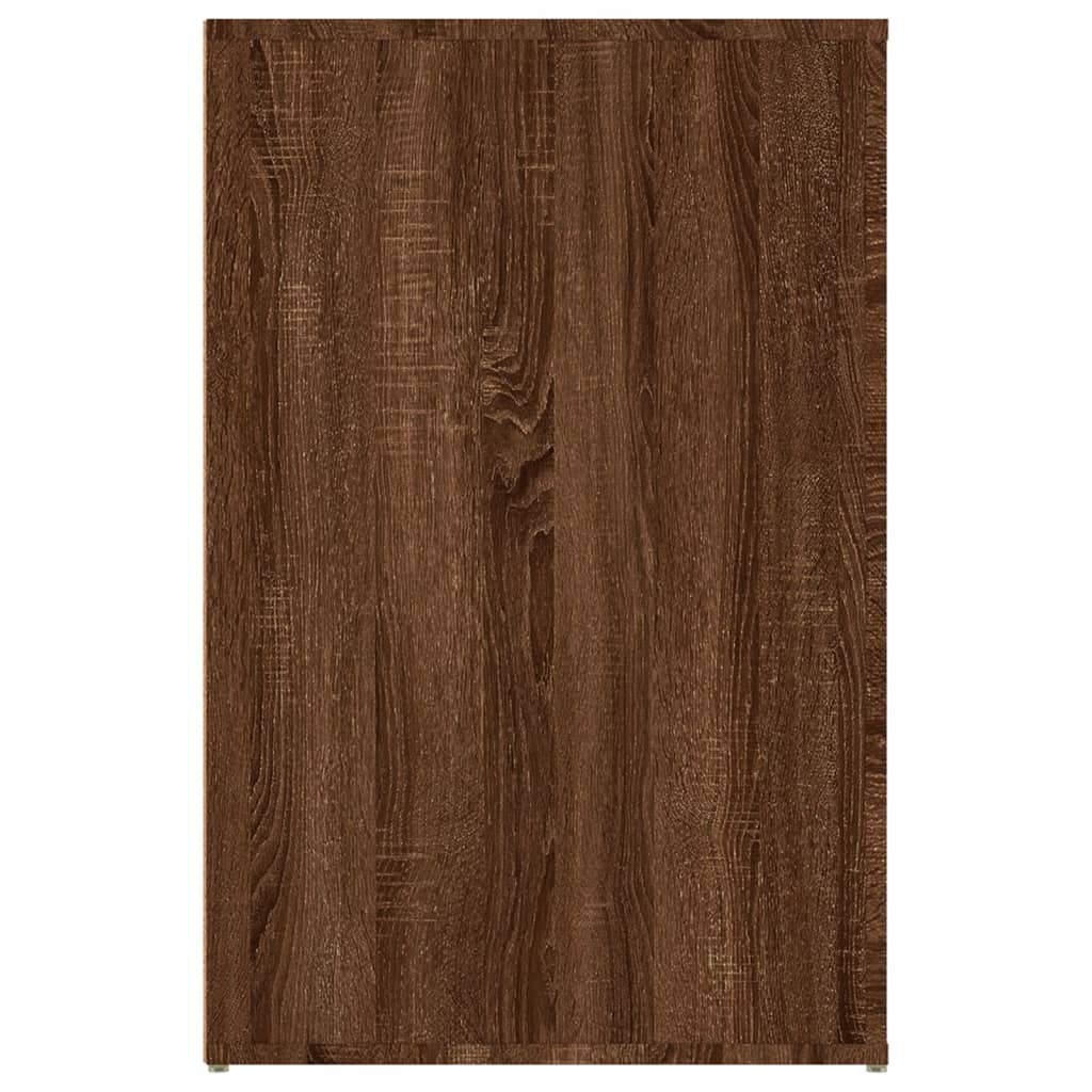 vidaXL Γραφείο Καφέ Δρυς 100x49x75 εκ. από Επεξεργασμένο Ξύλο
