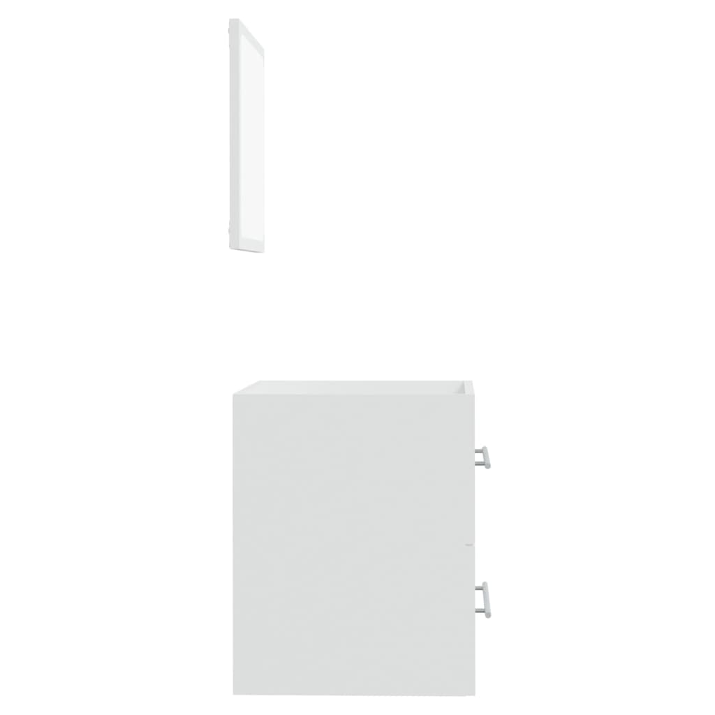 vidaXL Ντουλάπι Μπάνιου με Καθρέφτη Λευκό 41x38,5x48 εκ.
