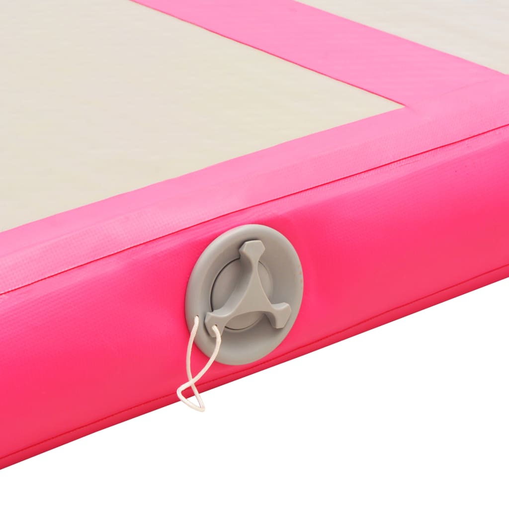 vidaXL Στρώμα Ενόργανης Φουσκωτό Ροζ 800 x 100 x 10 εκ. PVC με Τρόμπα