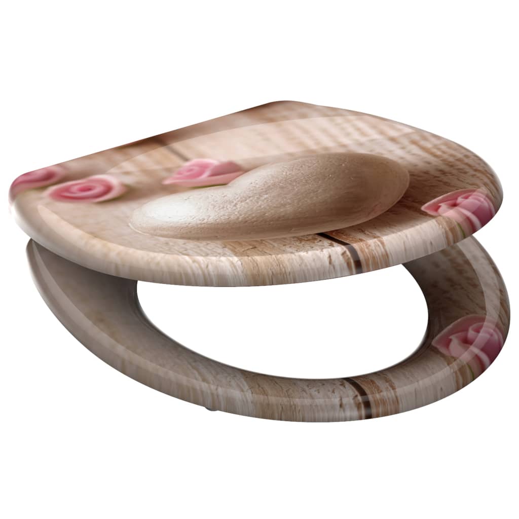 SCHÜTTE Κάθισμα Λεκάνης ROMANTIC με Soft-Close & Σχέδιο από Duroplast