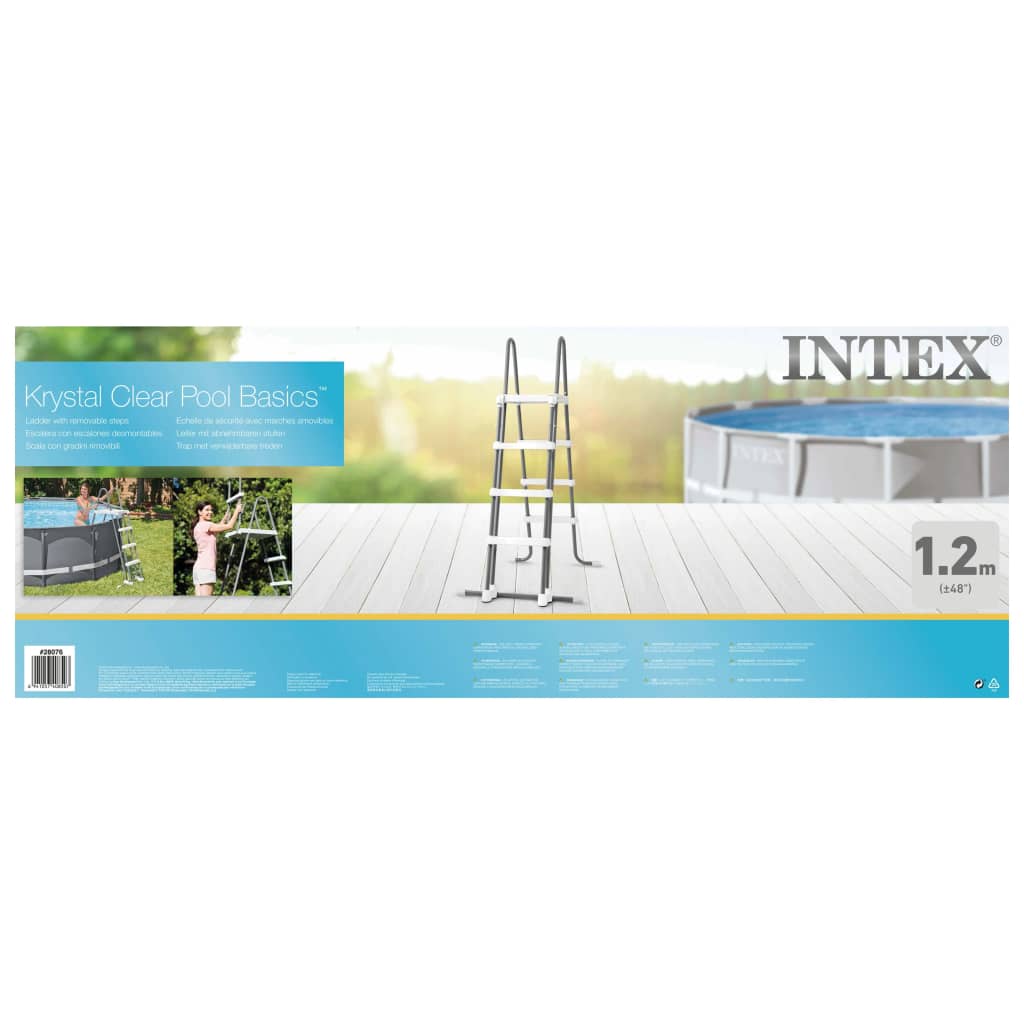 Intex Σκάλα Πισίνας Ασφαλείας με 4 Σκαλοπάτια 122 εκ.