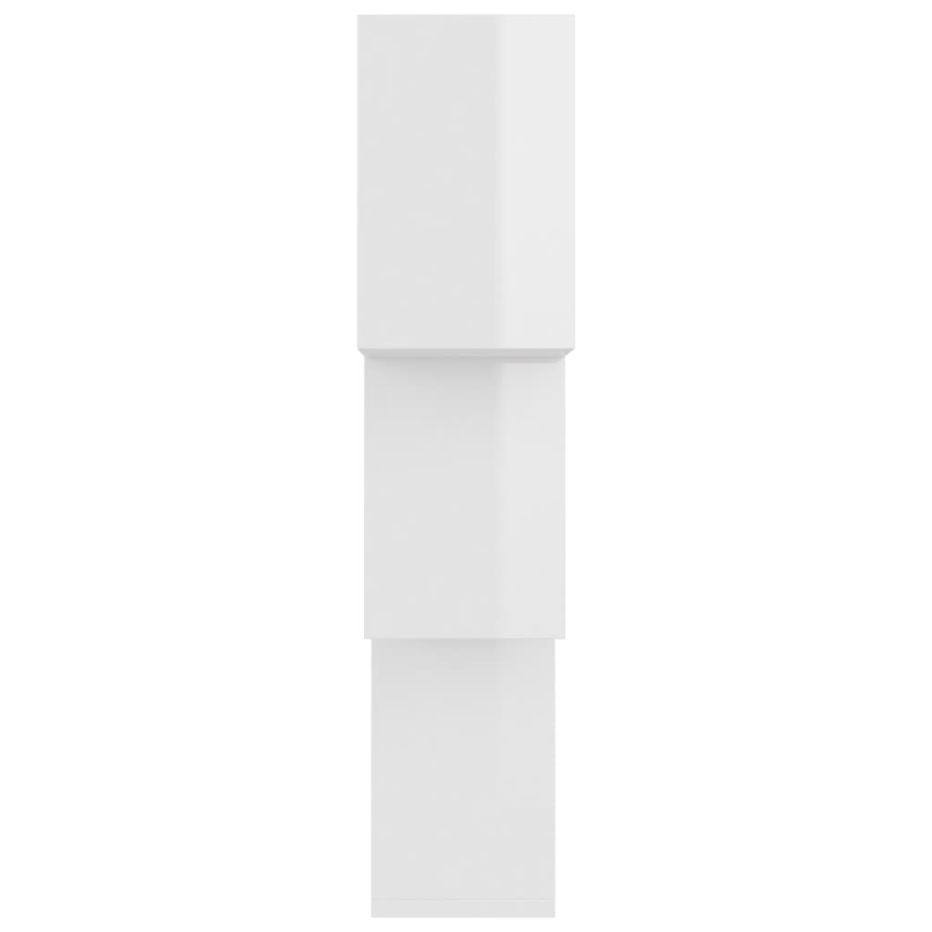 vidaXL Ράφια Κύβοι Τοίχου Γυαλιστερό Λευκό 68x15x68 εκ. Μοριοσανίδα