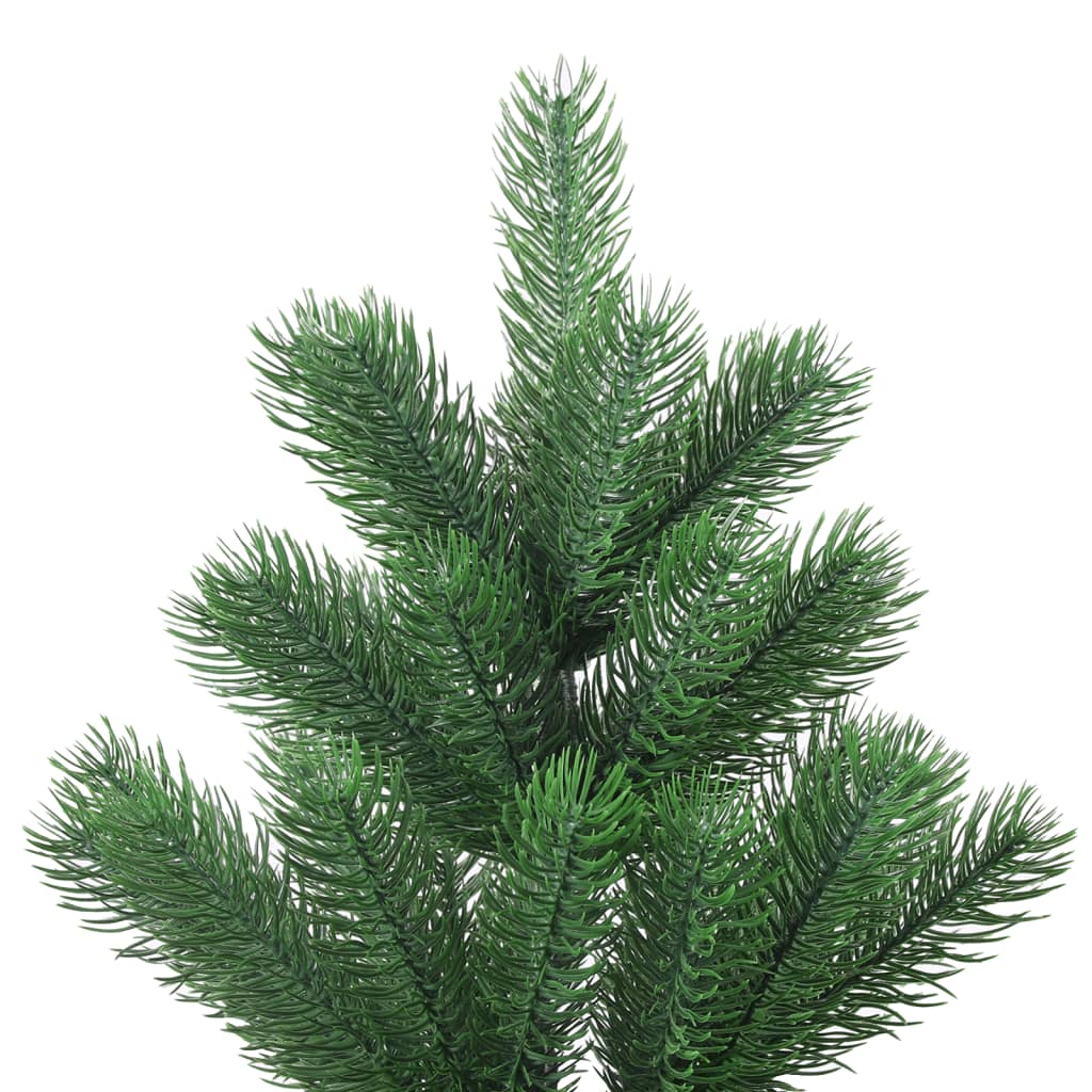 vidaXL Χριστ. Δέντρο Έλατο Nordmann Τεχνητό Προφωτισμένο Πράσινο 240εκ