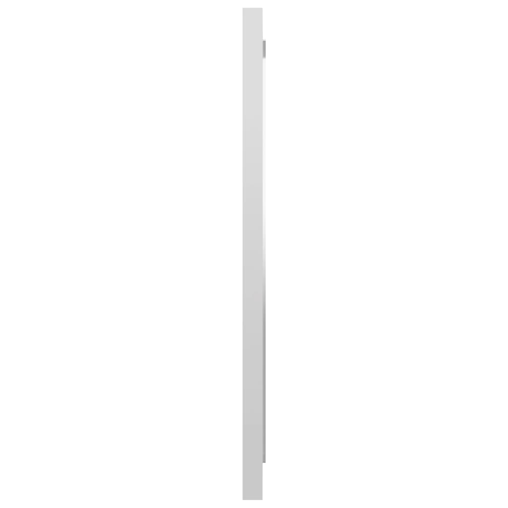 vidaXL Καθρέφτης Μπάνιου Γυαλιστερό Λευκό 40x1,5x37 εκ. Μοριοσανίδα