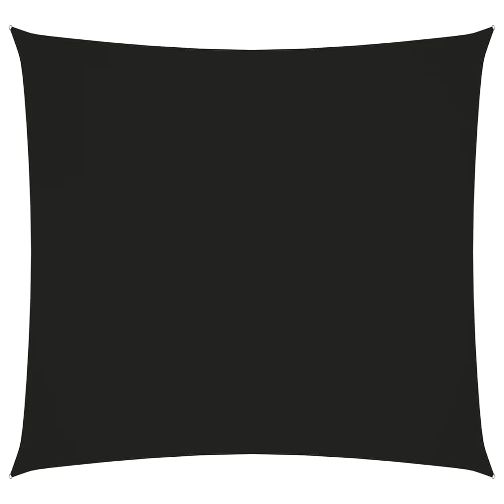 vidaXL Πανί Σκίασης Τετράγωνο Μαύρο 5 x 5 μ. από Ύφασμα Oxford