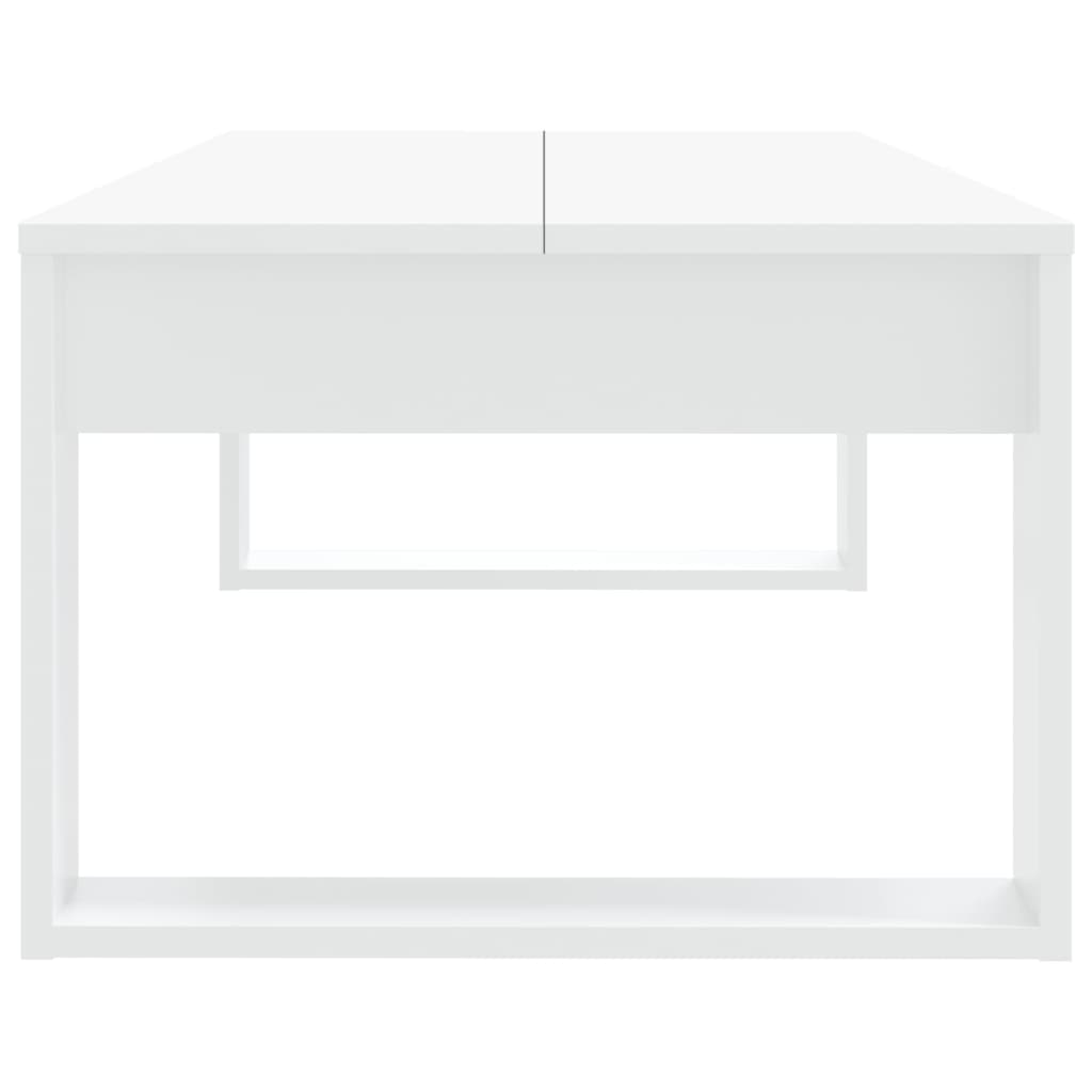 vidaXL Τραπεζάκι Σαλονιού Λευκό 110 x 50 x 35 εκ. Επεξεργασμένο Ξύλο