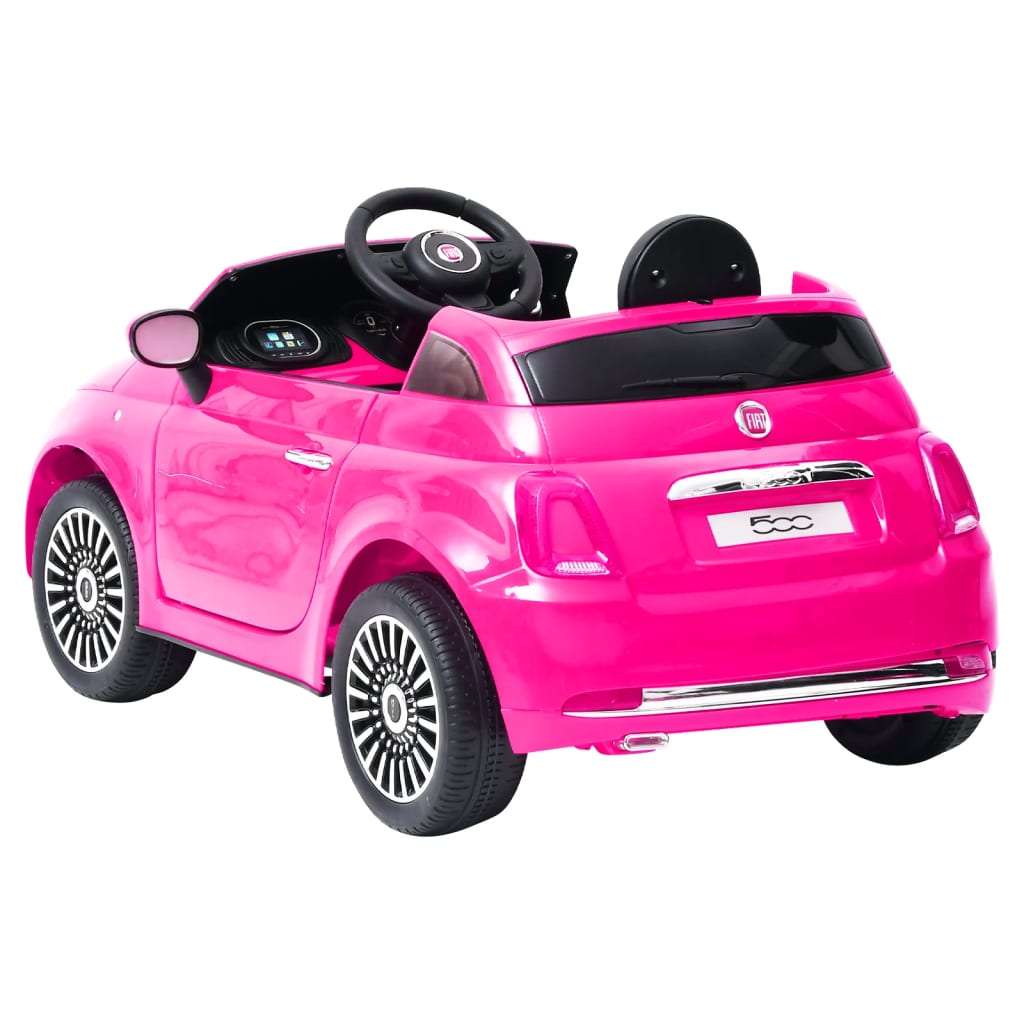 vidaXL Παιδικό Αυτοκίνητο Ηλεκτρικό Fiat 500 Ροζ