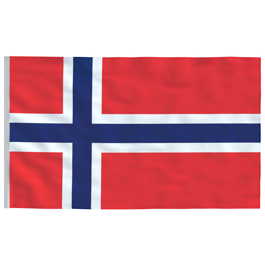 vidaXL Σημαία Νορβηγίας με Ιστό Αλουμινίου 4 μ.