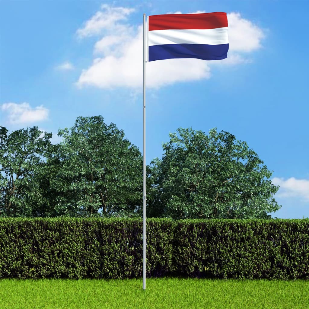 vidaXL Σημαία Ολλανδίας 4 μ. με Ιστό Αλουμινίου
