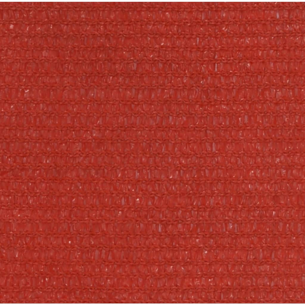 vidaXL Πανί Σκίασης Κόκκινο 7 x 7 μ. από HDPE 160 γρ./μ²