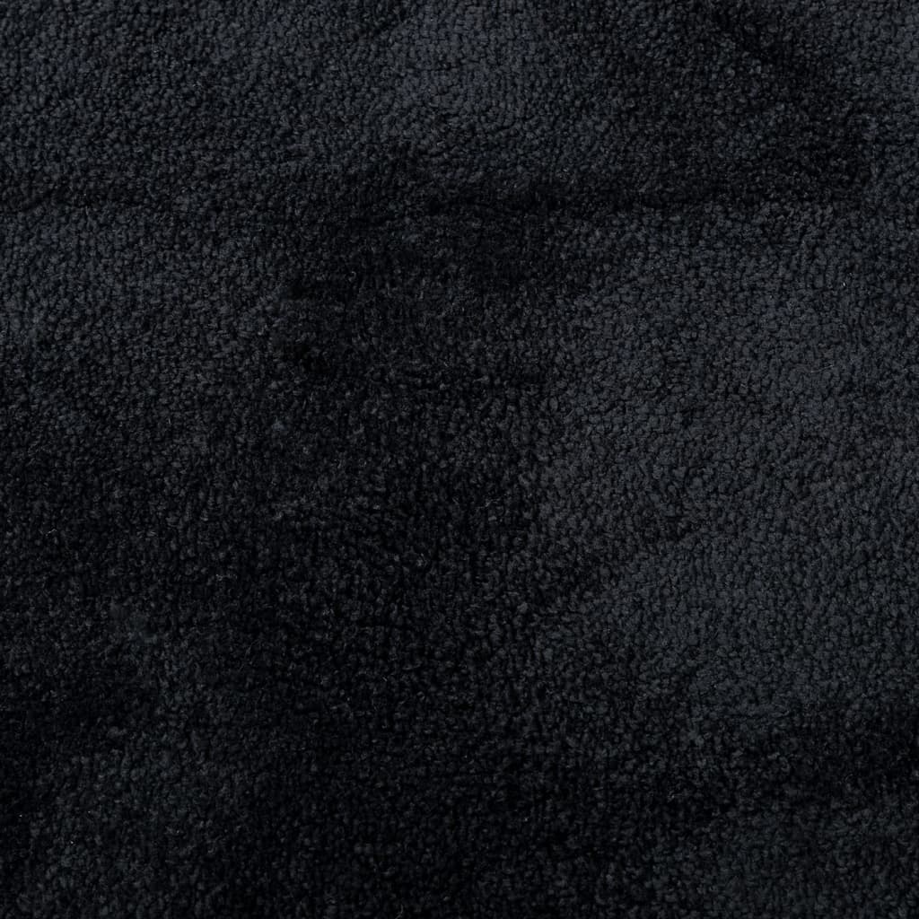 vidaXL Χαλί OVIEDO με Κοντό Πέλος Μαύρο 140 x 200 εκ.