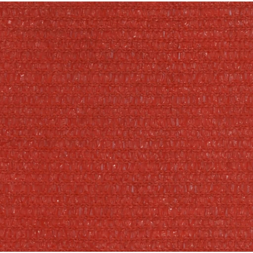 vidaXL Πανί Σκίασης Κόκκινο 4,5 x 4,5 x 4,5 μ. από HDPE 160 γρ./μ²
