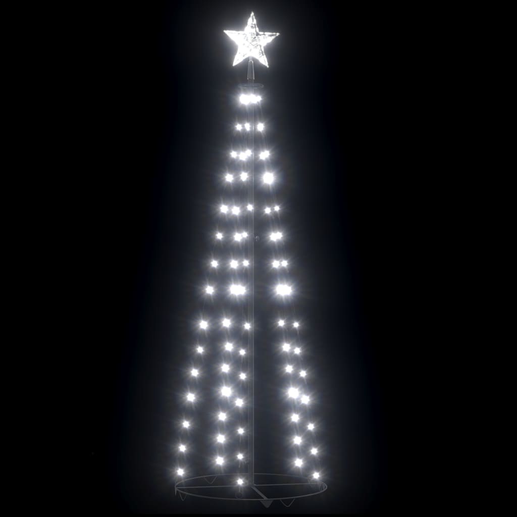 vidaXL Χριστουγ. Δέντρο από Φωτάκια 84 LED Ψυχρό Λευκό Φως 50x150 εκ.