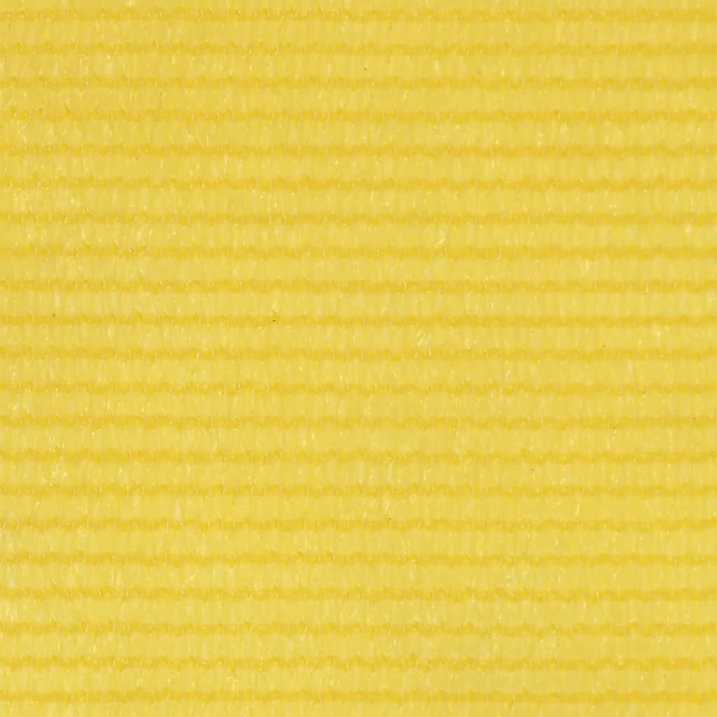 vidaXL Διαχωριστικό Βεράντας Κίτρινο 90 x 500 εκ. από HDPE
