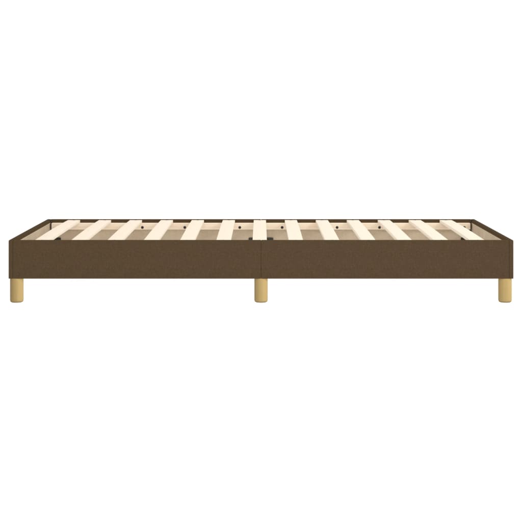 vidaXL Πλαίσιο Κρεβατιού Boxspring Σκούρο Καφέ 90x190 εκ. Υφασμάτινο