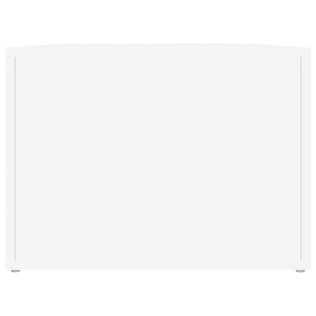 vidaXL Τραπεζάκι Σαλονιού Λευκό 80 x 50 x 36 εκ. Επεξεργασμένο Ξύλο