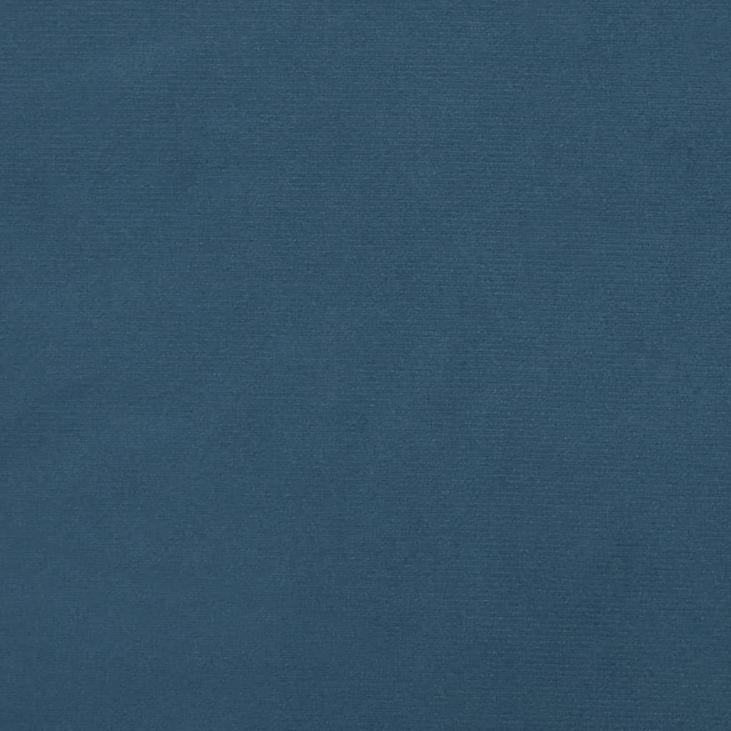 vidaXL Πλαίσιο Κρεβατιού Σκούρο Μπλε 140 x 190 εκ. Βελούδινο
