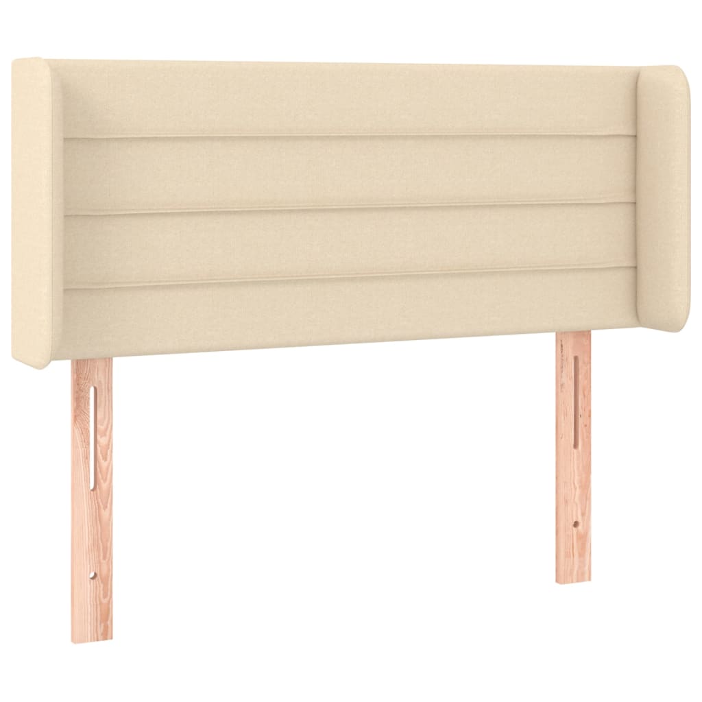 vidaXL Κεφαλάρι με Πτερύγια Κρεμ 83x16x78/88 εκ. Υφασμάτινο