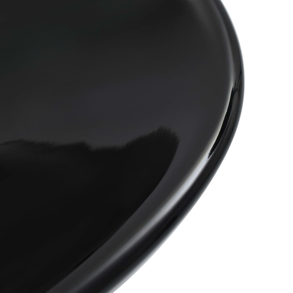 vidaXL Νιπτήρας Μαύρος 58,5 x 39 x 14 εκ. Κεραμικός