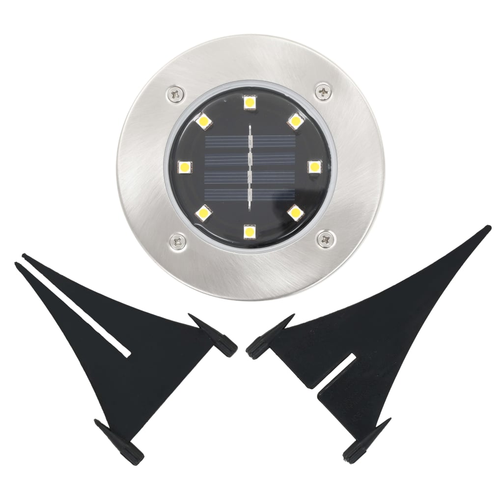 vidaXL Σποτ Ηλιακά Χωνευτά - Καρφωτά LED 8 τεμ. Πολύχρωμα