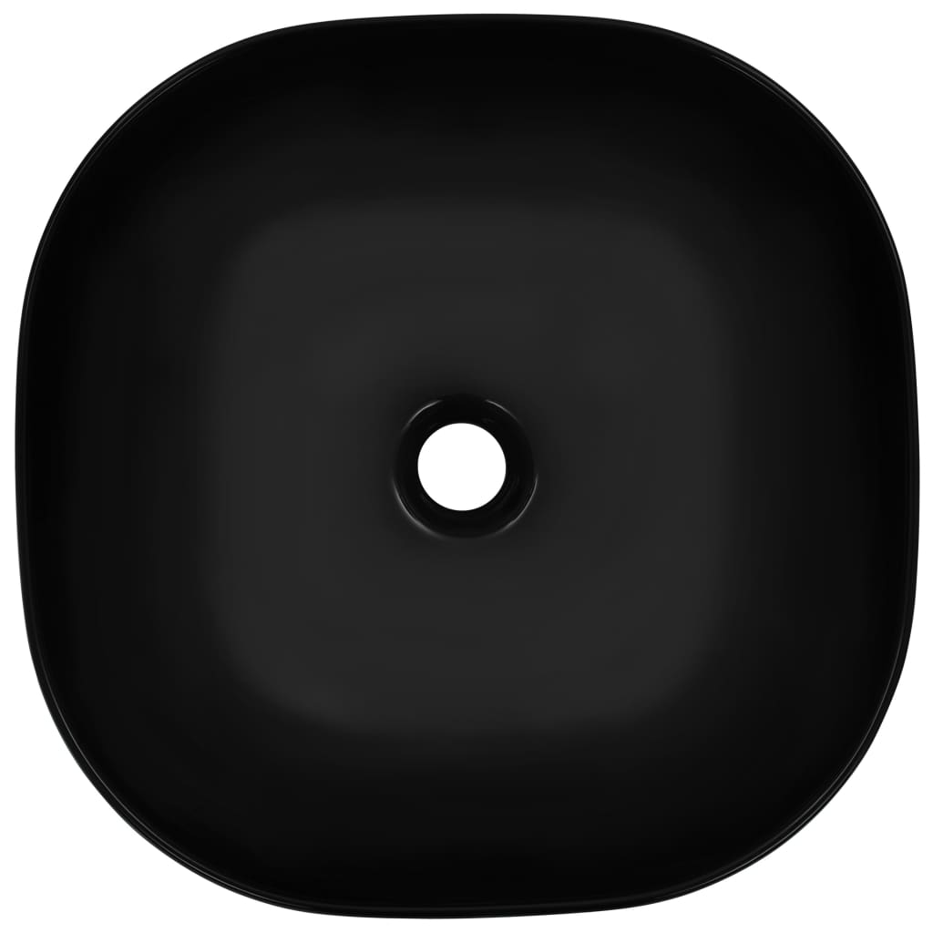 vidaXL Νιπτήρας Μαύρος 42,5 x 42,5 x 14,5 εκ. Κεραμικός