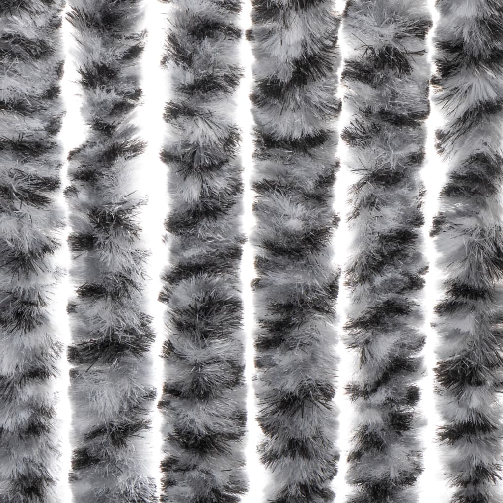 vidaXL Σήτα Εντόμων Γκρι/Μαύρη/Λευκή 56x185 εκ. από Σενίλ