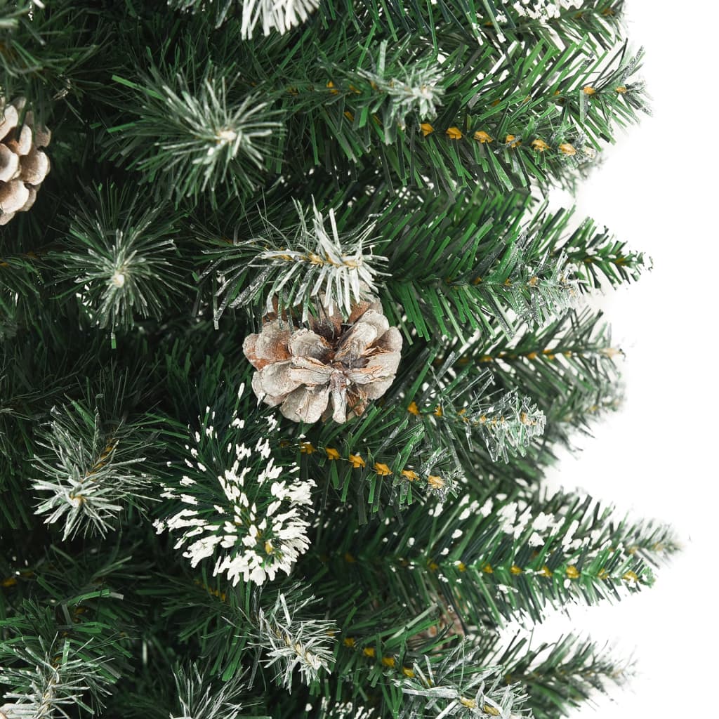 vidaXL Χριστουγεννιάτικο Δέντρο Τεχνητό Λεπτό Με Βάση 120 εκ. από PVC