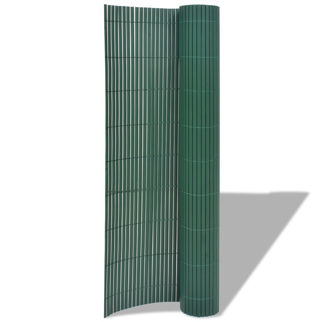 vidaXL Περίφραξη Κήπου Διπλής Όψης Πράσινη 90 x 500 εκ. από PVC