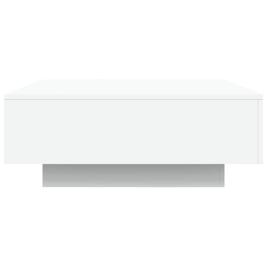 vidaXL Τραπεζάκι Σαλονιού με Φώτα LED Λευκό 80 x 80 x 31 εκ.