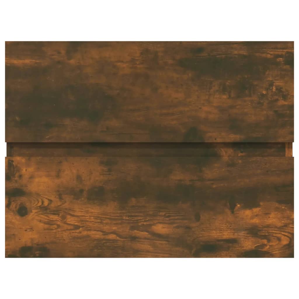 vidaXL Ντουλάπι Νιπτήρα Καπνιστή Δρυς 60x38,5x45 εκ. από Επεξεργ. Ξύλο