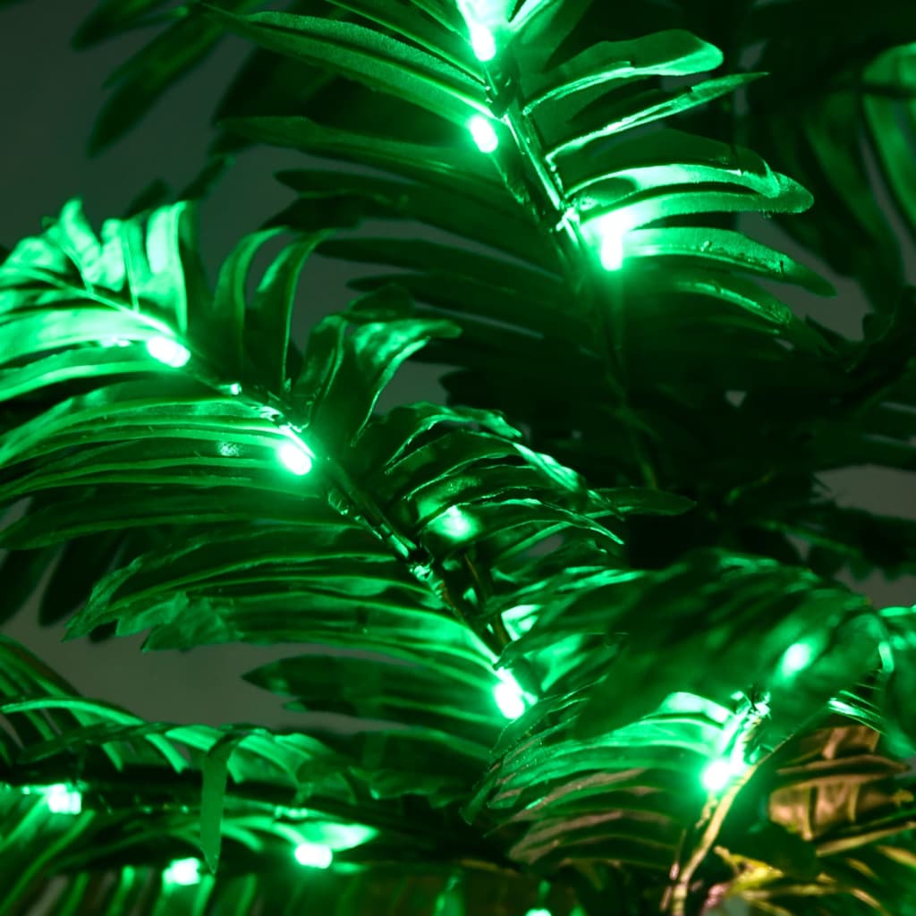 vidaXL Δέντρο Φοίνικας με 72 LED Θερμό Λευκό 120 εκ.
