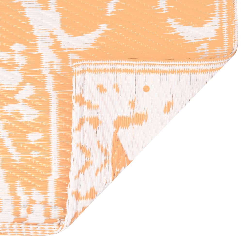 vidaXL Χαλί Εξωτερικού Χώρου Πορτοκαλί/Λευκό 160x230 εκ Πολυπροπυλένιο