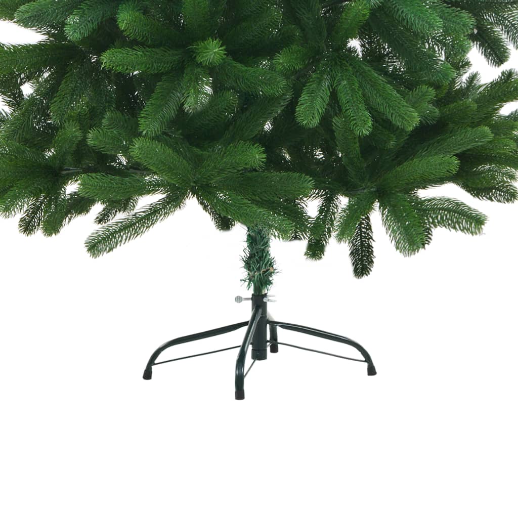 vidaXL Χριστ. Δέντρο Τεχνητό Προφωτισμένο Βάση Πράσινο 210 εκ.