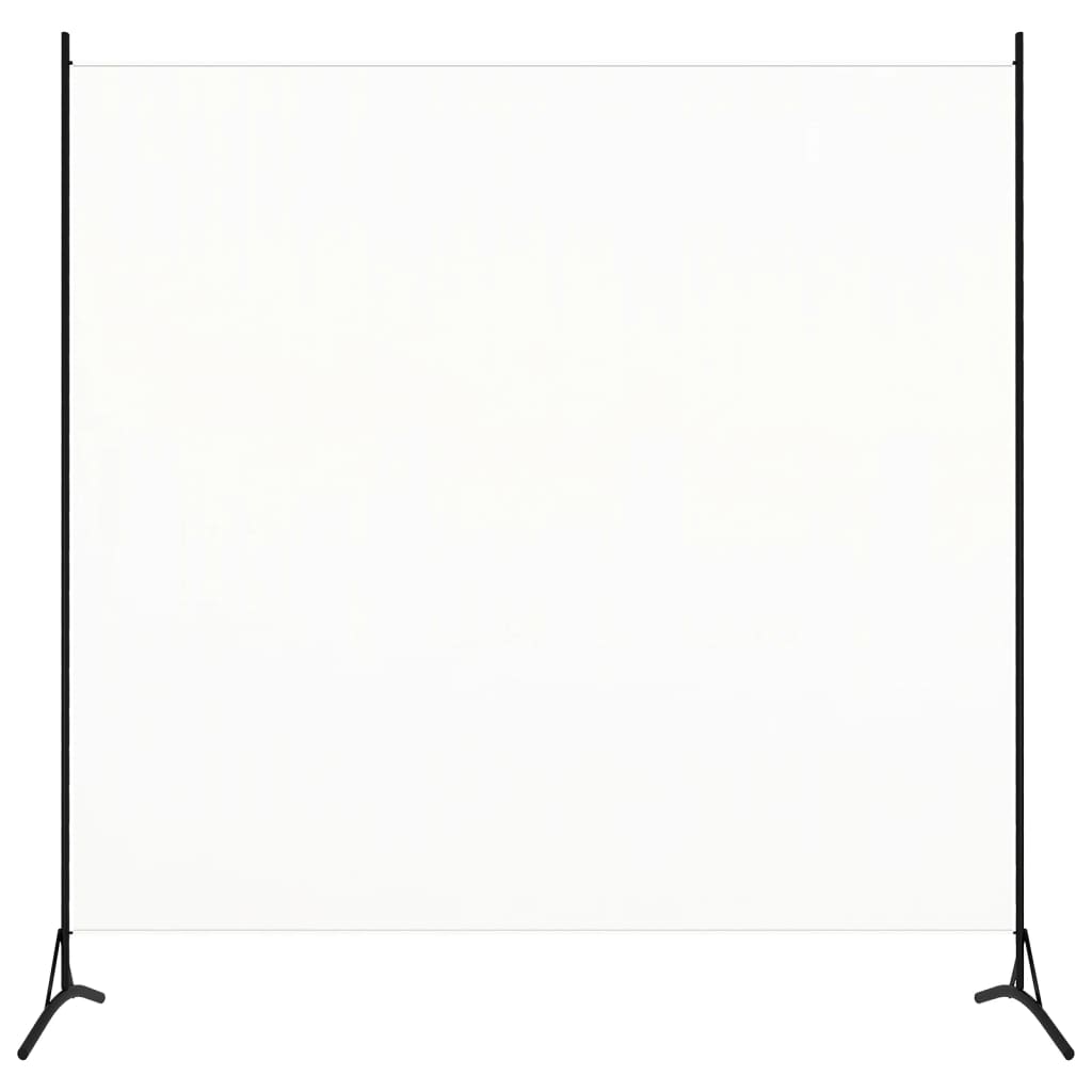 vidaXL Διαχωριστικό Δωματίου Λευκό 175 x 180 εκ. Υφασμάτινο