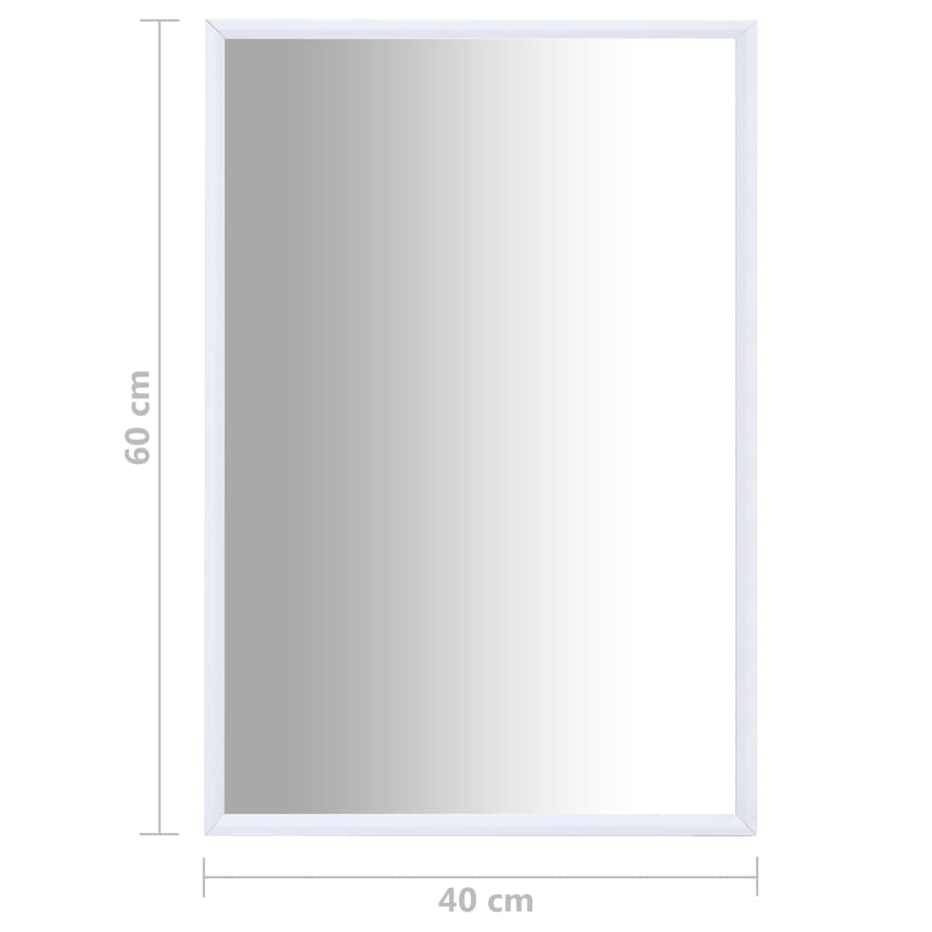 vidaXL Καθρέφτης Λευκός 60 x 40 εκ.