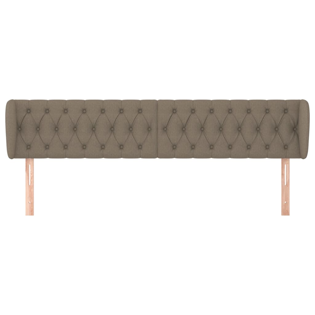 vidaXL Κεφαλάρι με Πτερύγια Taupe 203 x 23 x 78/88 εκ. Υφασμάτινο