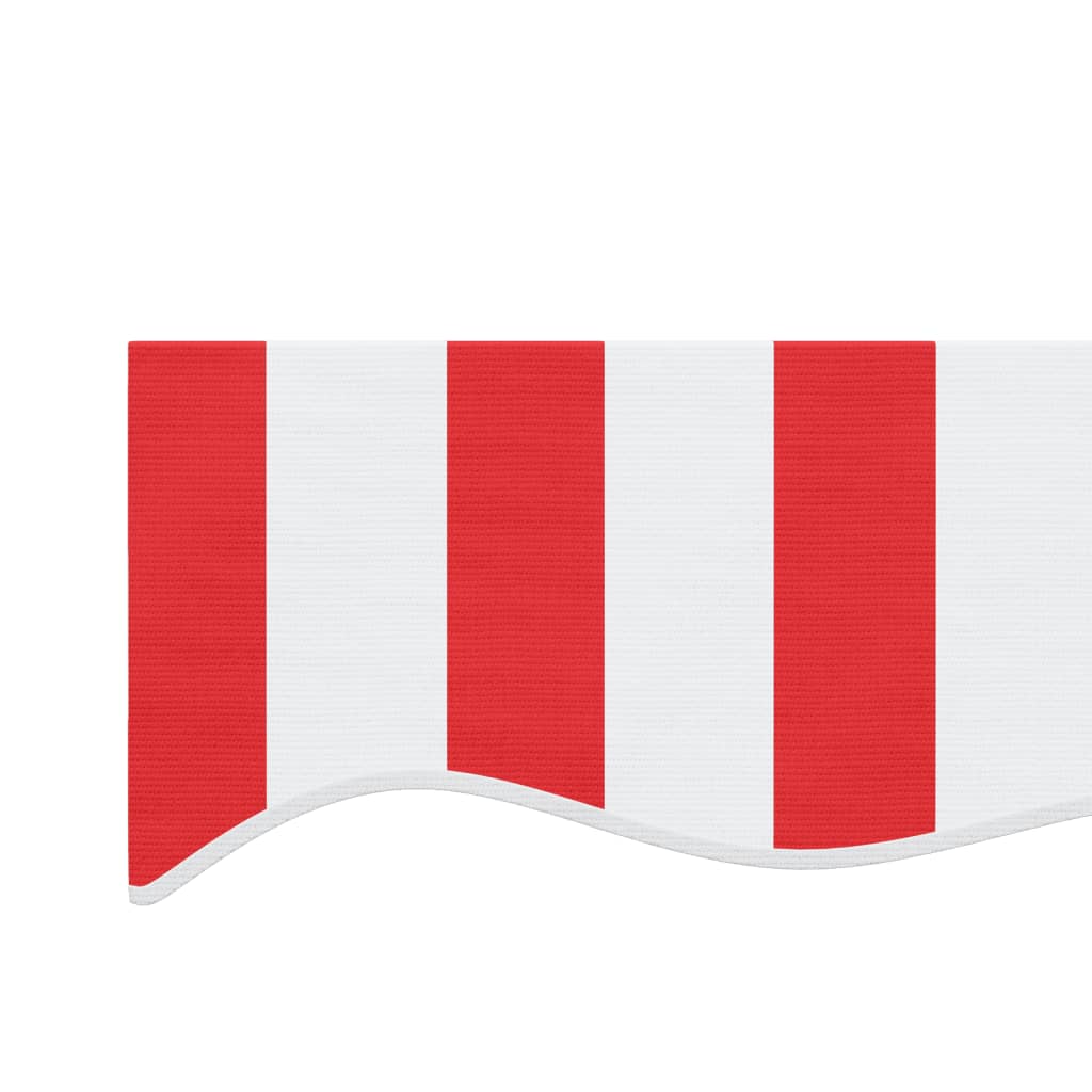 vidaXL Τεντόπανο Ανταλλακτικό Ριγέ Κόκκινο / Λευκό 4 x 3 μ.
