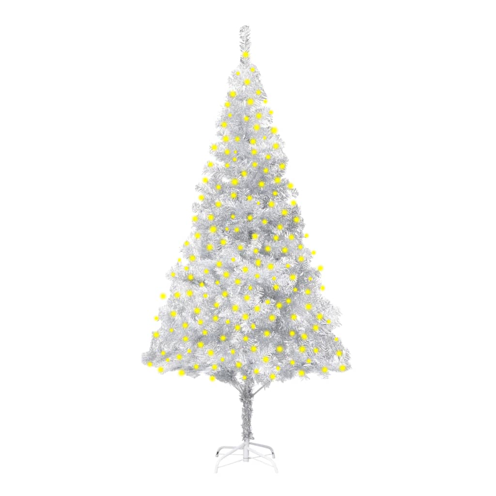 vidaXL Χριστουγεν. Δέντρο Προφωτισμένο Τεχνητό Βάση Χρυσό 210εκ PET