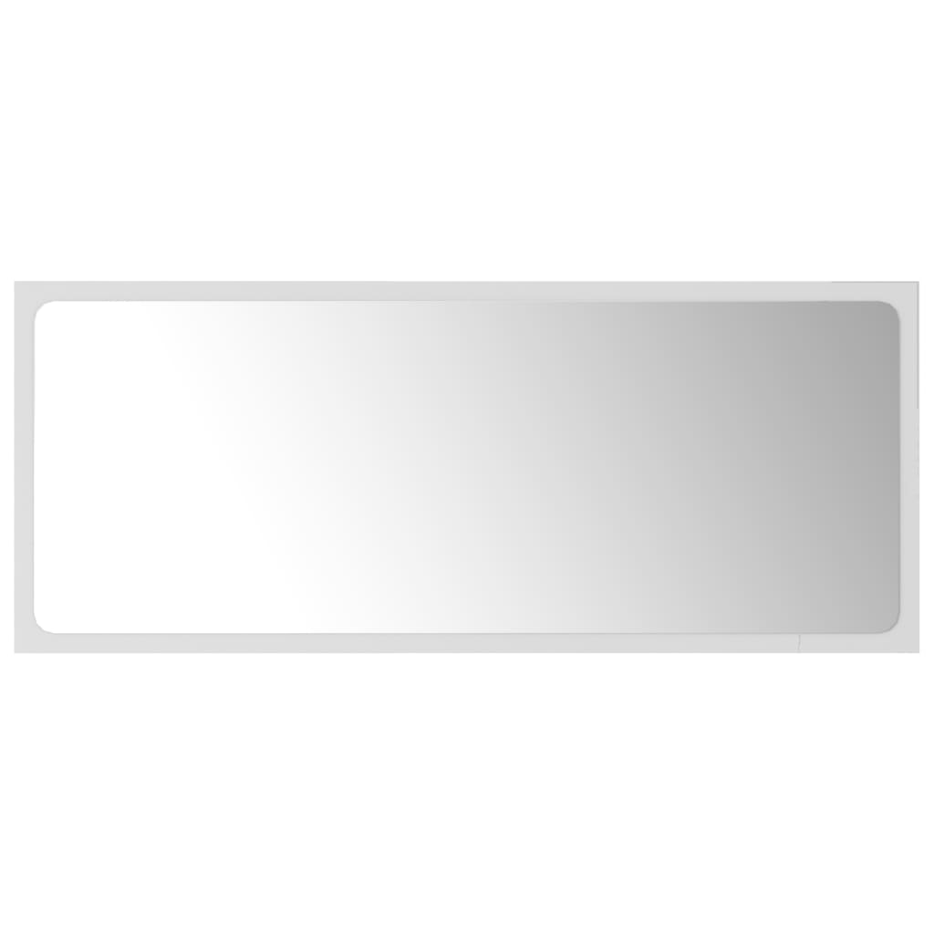 vidaXL Καθρέφτης Μπάνιου Λευκός 90 x 1,5 x 37 εκ. από Μοριοσανίδα