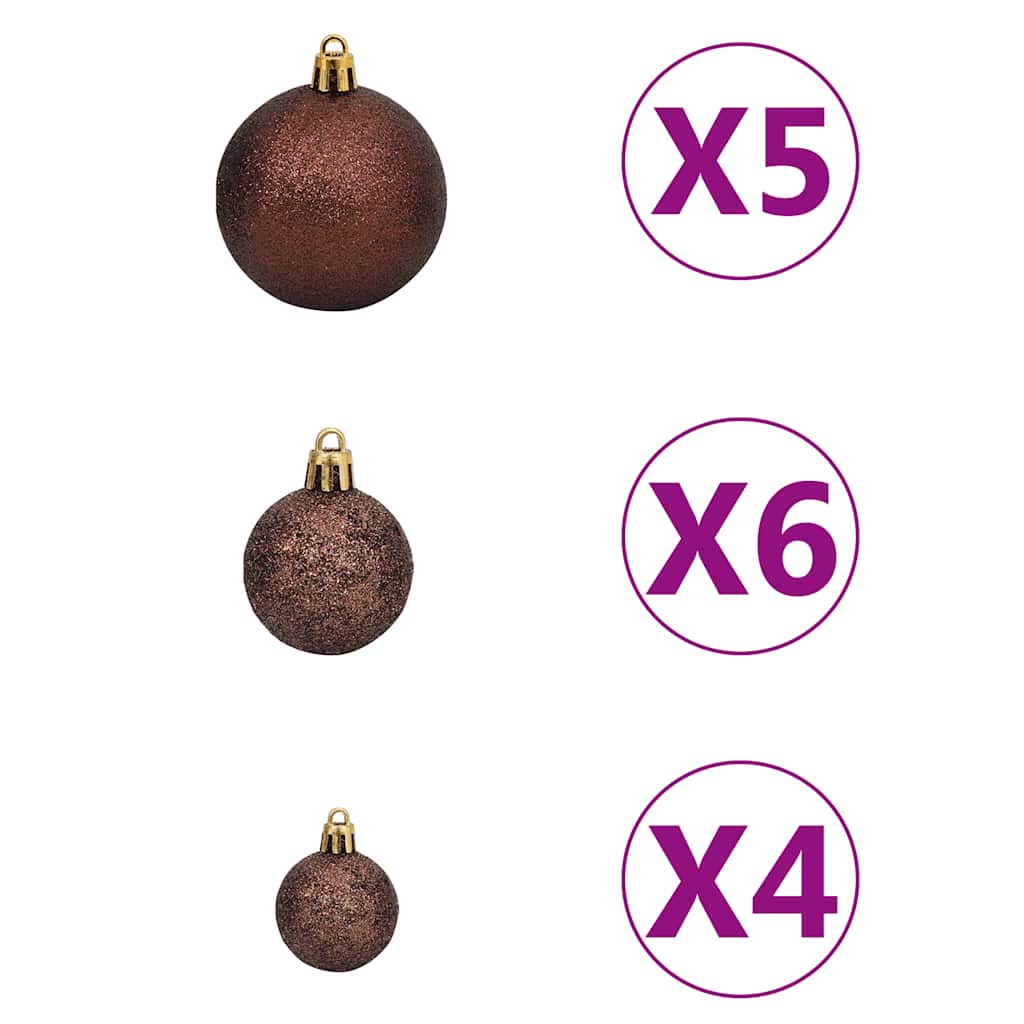 vidaXL Χριστουγ. Δέντρο Έλατο Nordmann LED/Μπάλες Πράσινο 180 εκ.