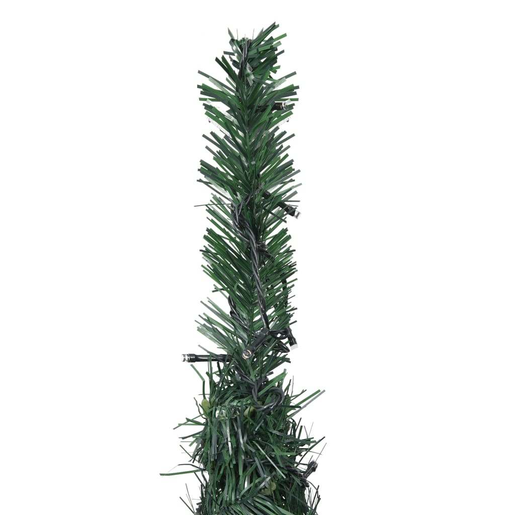 vidaXL Χριστουγεννιάτικο Δέντρο Pop-Up Προφωτισμένο Πράσινο 150 εκ.