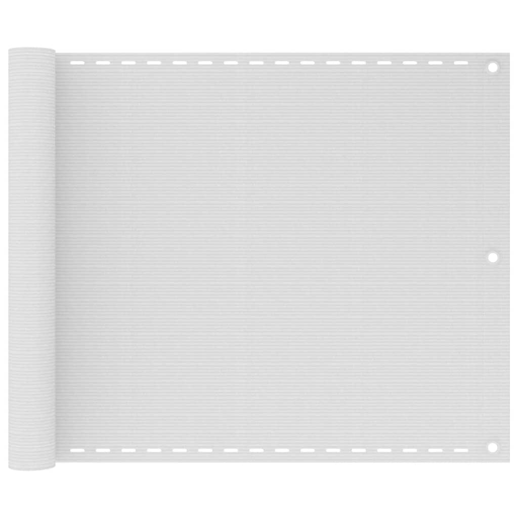 vidaXL Διαχωριστικό Βεράντας Λευκό 75 x 300 εκ. από HDPE