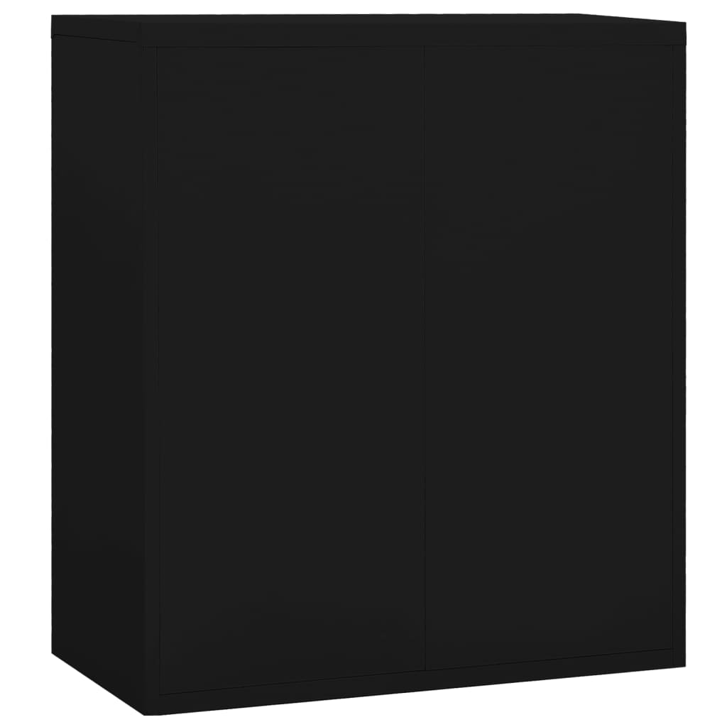 vidaXL Αρχειοθήκη Μαύρη 90 x 46 x 103 εκ. από Ατσάλι