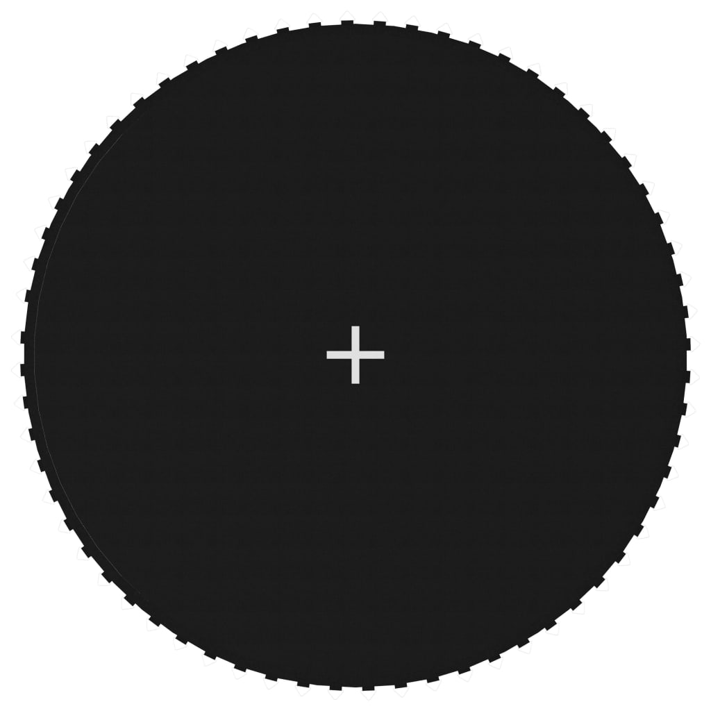 vidaXL Σεντόνι Αναπήδησης Μαύρο για Στρογγυλό Τραμπολίνο 3,66 μ.