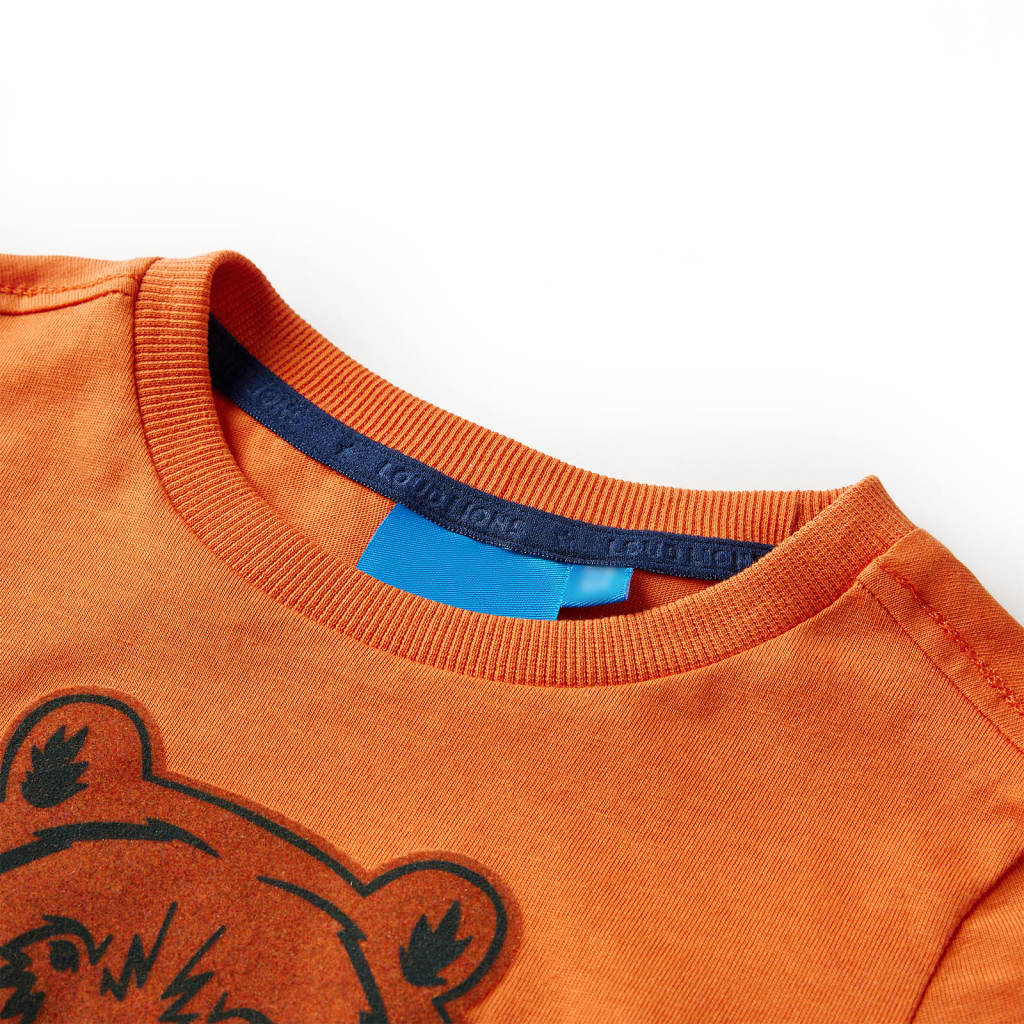 Μπλουζάκι Παιδικό Μακρυμάνικο Σκούρο Πορτοκαλί 92
