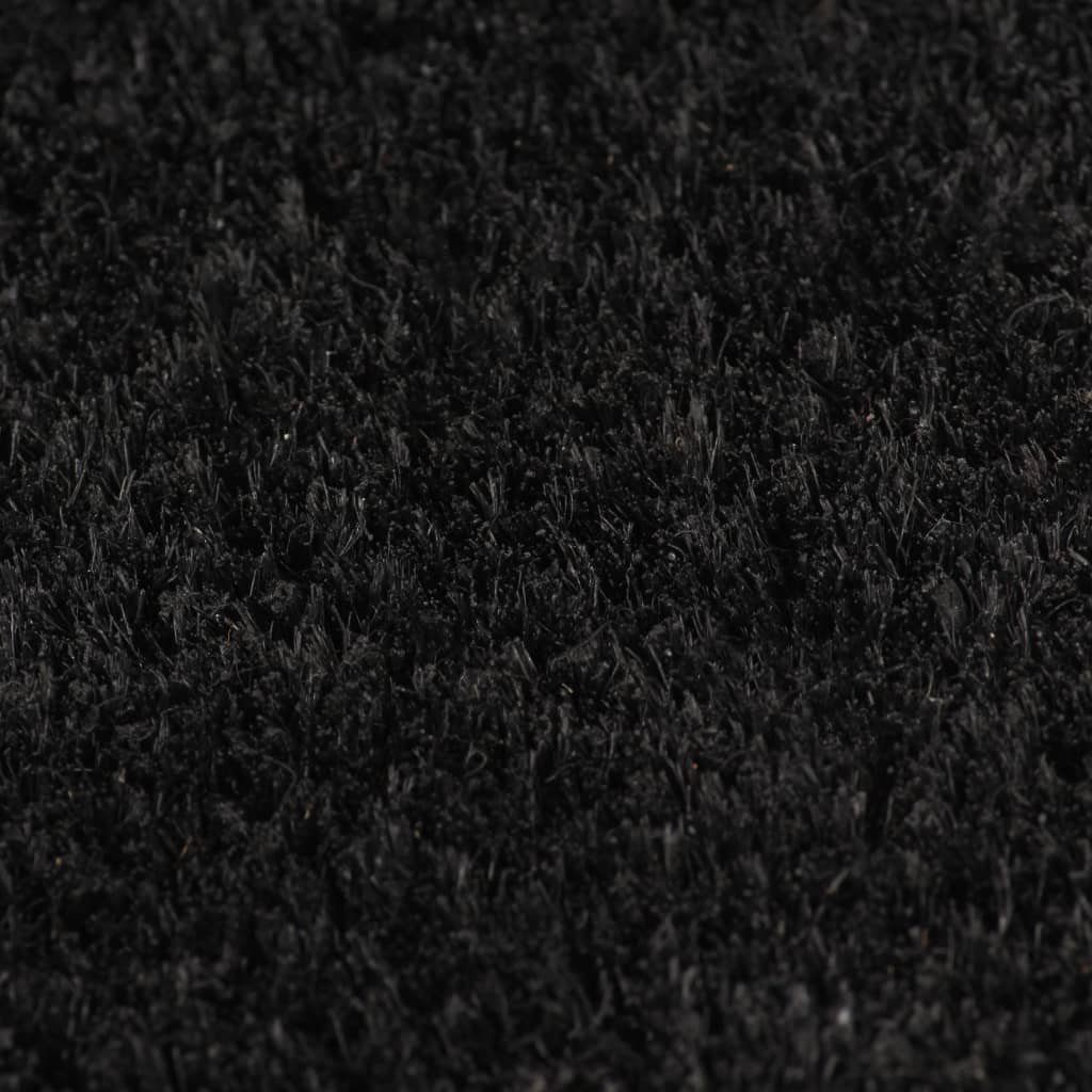 vidaXL Πατάκι Εισόδου 2 τεμ. Μαύρο 40 x 60 εκ. Θυσανωτός Κοκοφοίνικας