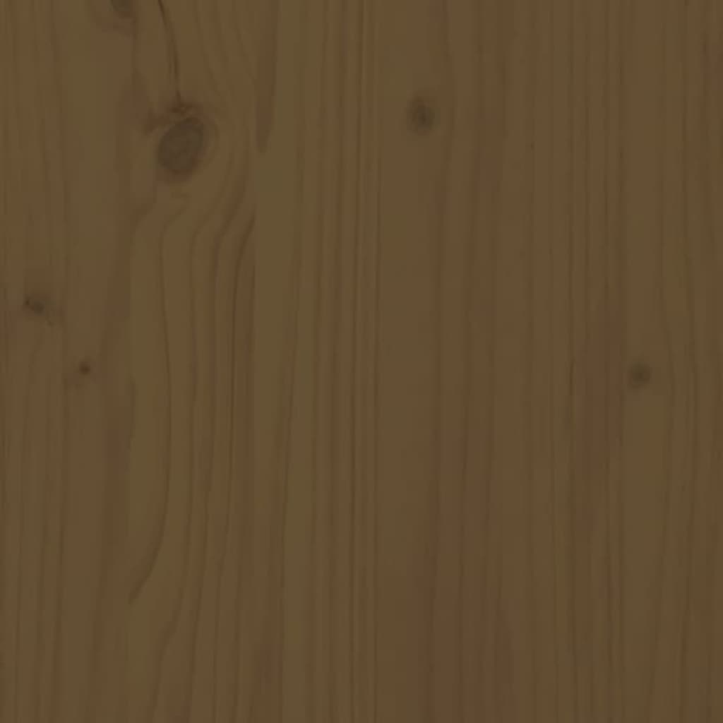 vidaXLΚρεβάτι Σκύλου Μελί 105,5x75,5x28 εκ. από Μασίφ Ξύλο Πεύκου