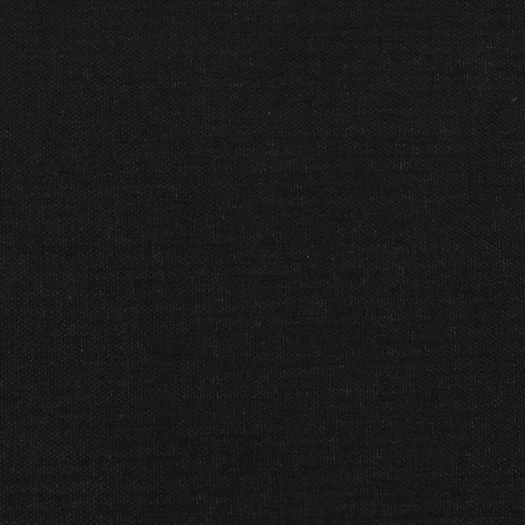 vidaXL Πλαίσιο Κρεβατιού με Κεφαλάρι Μαύρο 90x200 εκ. Υφασμάτινο